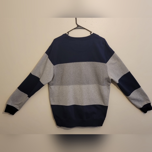 CHAPS Mens Crewneck Colorblock Sweatshirt - Picture 3 of 4